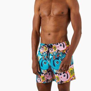 Vilebrequin Mens Swim Shorts Maneki-Neko RARE NWT